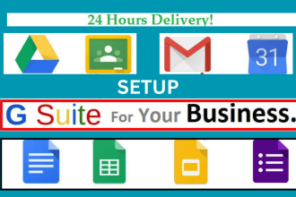 promptly setup g suite, google workspace in 1 hour