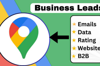 google maps scraping with business releted database