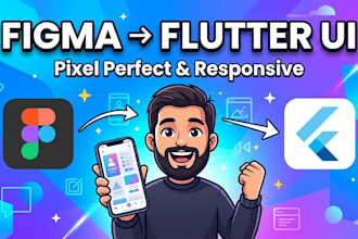 convert figma UI to flutter responsive mobile app