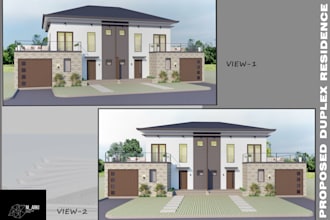 do professional architectural 2d and 3d drawings