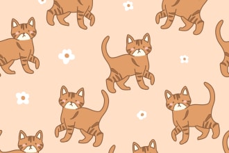 design cute doodle vector seamless pattern for kids