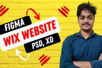 design wix website, landing page, ecommerce website and clone figma to wix