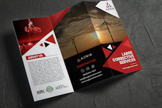 design a professional modern brochure or flyer for your brand