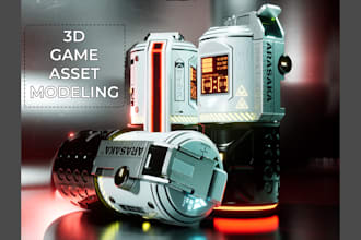 make any hard surface 3d model for game or cinematic usage