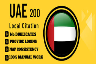 do 200 live uae dubai local citations