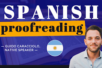 meticulously edit and proofread your spanish texts