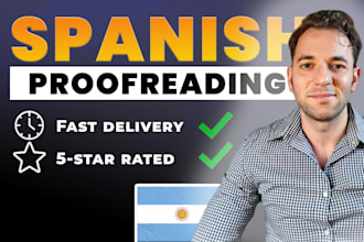 proofread and polish your spanish texts