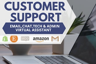provide email, live chat customer support service for ecommerce store as a VA