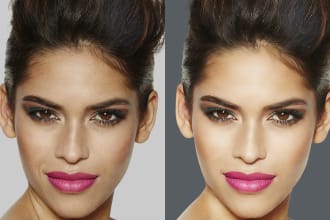 high end beauty retouching or beauty airbrushing