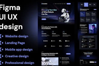 modern figma design, mob app ui ux, website ui ux, figma landing page design