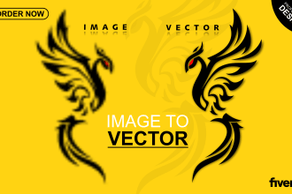 trace, convert or redraw anything to vector, logo or text