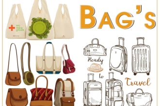 do bag illustration, detailed drawings and tech pack for you