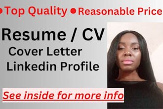 write your resume and cover letter