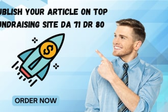 publish your article on top fundraising site da 71 DR 80