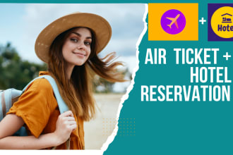 give application for plane ticket and hotel booking