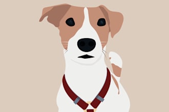 design a minimalist portrait illustration
