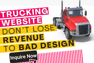 build trucking website or for logistics, dispatching, cargo
