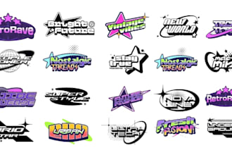 design y2k logo custom high quality designs for your brand