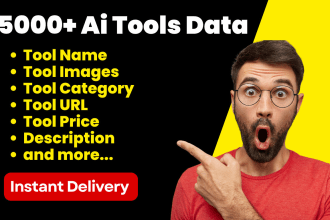 provide more than 5000 ai tools data