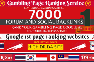 create 7000 forum profile SEO backlinks