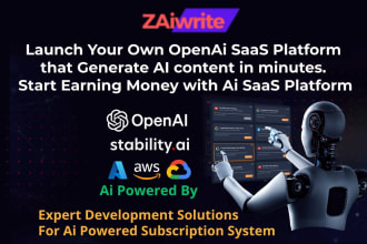 build ai saas content and image generator platform