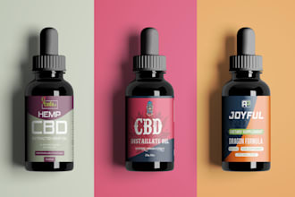 do dropper label design and cbd label design