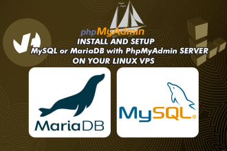 install mysql or mariadb database with phpmyadmin on your vps