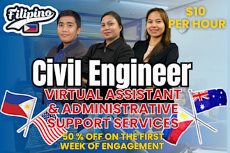 be your filipino civil engineer virtual assistant and admin support
