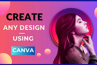 design canva templates,canva posts,youtube thumbnail, or anything in canva