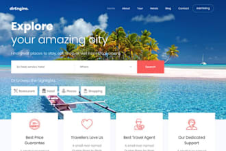 build travel tour booking agency wordpress website