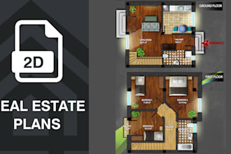 create coloured plans and presentations in photoshop