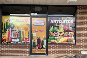 design stunning storefront and shopfront window graphic designs, window signage