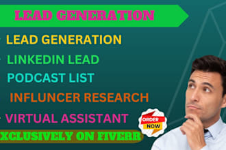 do b2b lead generation linkedin leads podcasts list and targeted list building