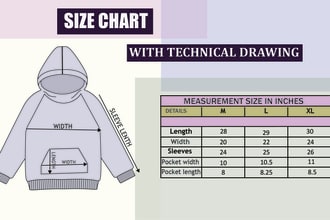 create an attractive size chat or size guide