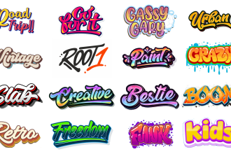 design graffiti logo and 3d graffiti, graffiti font design for you