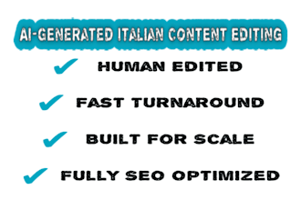 edit your ai generated italian content
