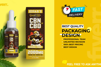 create cbd, vape, cigarette, cannabis, tincture, dielines packaging box design