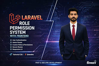 build laravel role permission system with frontend