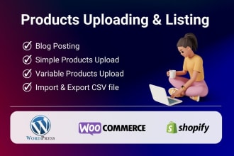 add product upload or import products to shopify woocommerce and wordpress
