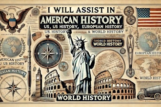 assist in american history, US history, european history and world history