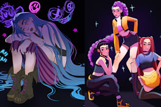 create digital art commissions