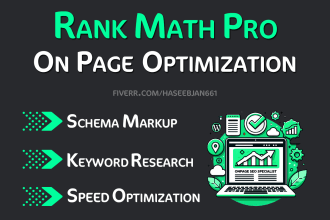 optimize wordpress onpage SEO with rankmath pro for top rankings