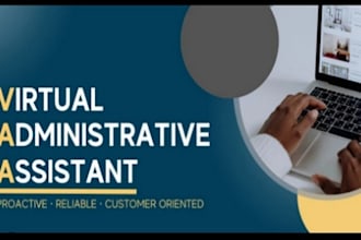 be your virtual assistant for data entry, web research, and administrative task