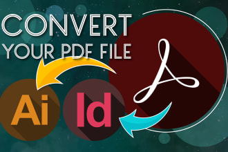 convert PDF to indesign or illustrator