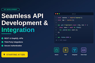 build custom rest api development and third party api integration