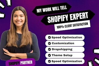 setup profitable shopify store design or shopify website