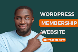 build wix membership website setup paid membership area wordpress website design