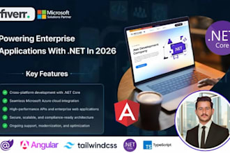 develop an asp net mvc dot net core or blazor webapp with angular