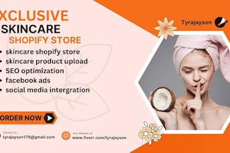 setup skincare shopify cosmetics website beauty store