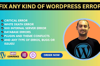 fix wordpress issues, wordpress error and wordpress bugs